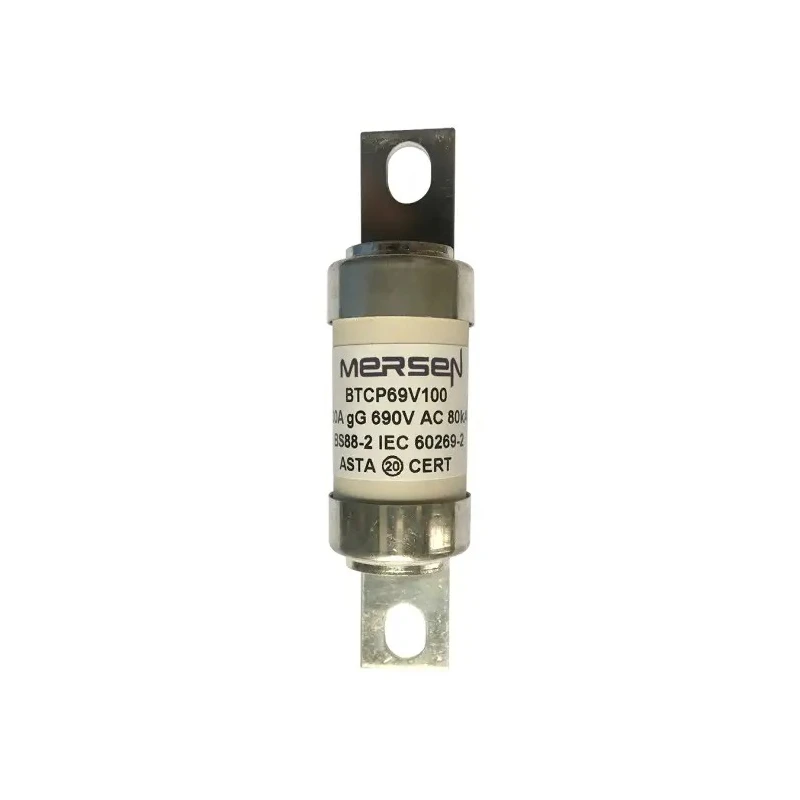 Mersen 100A Bolted Tag Fuse A4 690V AC Offset Tag fuse-links gG 690VAC/460VDC T1006612 / BTCP69V100