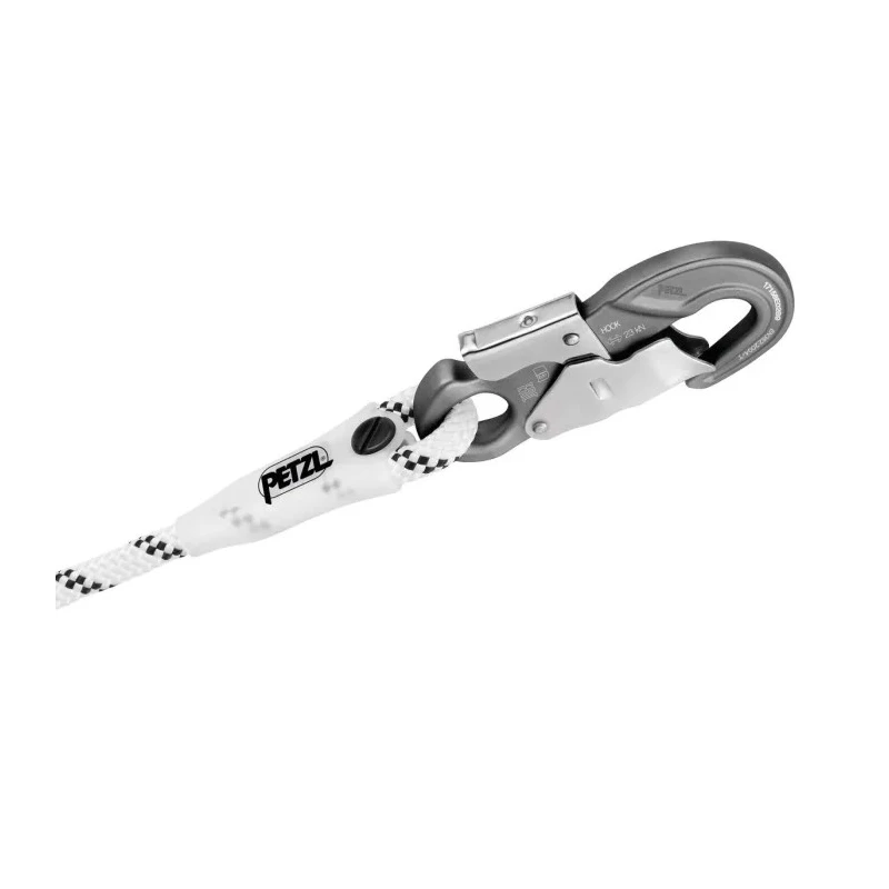 Petzl Adjustable Work Positioning Lanyard 3 m Single Leg Polyester with Eashook Locking Carabiner L052BA01