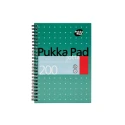 Pukka A5 Size Wirebound Notepad with 200 Ruled Sheets, Green Cover, Model JM021