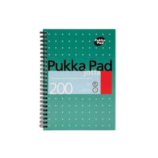 Pukka A5 Size Wirebound Notepad with 200 Ruled Sheets, Green Cover, Model JM021
