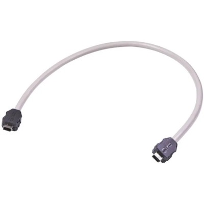 HARTING Grey Polyurethane Sheath Shielded Ethernet Cable 0.5 m, Ix Industrial to Male Male RJ RJ45