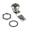 Steinbach & Vollman Stainless Steel Square Lock, 26 mm Panel-to-Tongue Depth, 20.2 x 20.2 mm Cutout, Key Unlock 341-0264