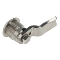 Steinbach & Vollman Stainless Steel Square Lock, 26 mm Panel-to-Tongue Depth, 20.2 x 20.2 mm Cutout, Key Unlock 341-0264