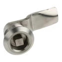 Steinbach & Vollman Stainless Steel Square Lock, 26 mm Panel-to-Tongue Depth, 20.2 x 20.2 mm Cutout, Key Unlock 341-0264