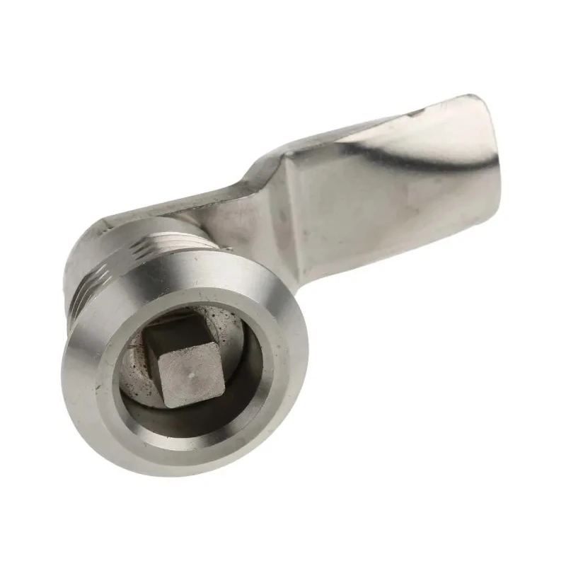 Steinbach & Vollman Stainless Steel Square Lock, 26 mm Panel-to-Tongue Depth, 20.2 x 20.2 mm Cutout, Key Unlock 341-0264