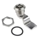 Euro-Locks a Lowe & Fletcher group Company Stainless Steel Square Lock, 32 mm Panel-to-Tongue Depth 20.2 x 20.2 mm 341-0270