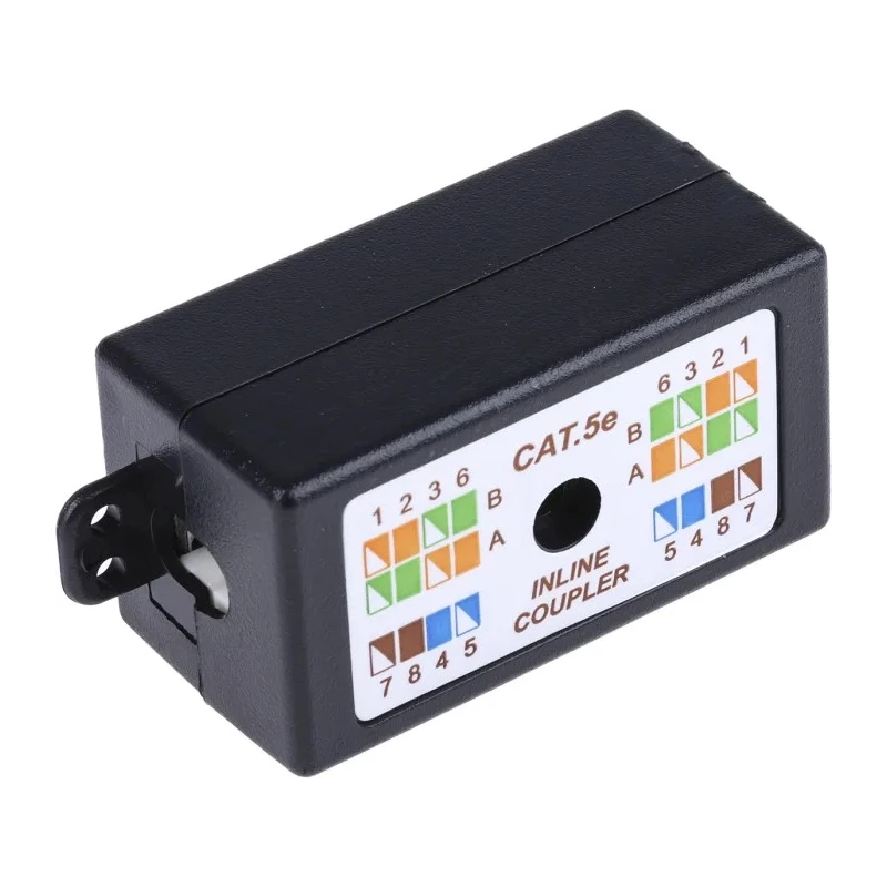 RS PRO 2 Port Punch Down UTP Wiring Box Cat5e, 25mm x 25mm x 45mm, RoHS Compliant Cat5e Cable Connector Cat5e