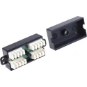 RS PRO 2 Port Punch Down UTP Wiring Box Cat5e, 25mm x 25mm x 45mm, RoHS Compliant Cat5e Cable Connector Cat5e