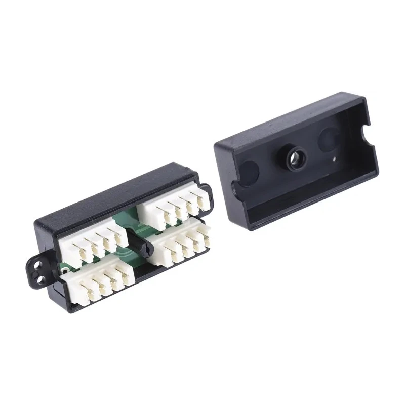 RS PRO 2 Port Punch Down UTP Wiring Box Cat5e, 25mm x 25mm x 45mm, RoHS Compliant Cat5e Cable Connector Cat5e
