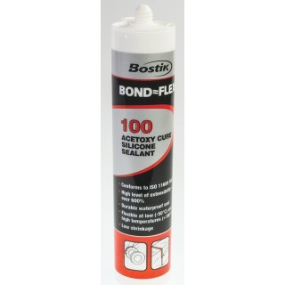 Bostik Sealant White Acetoxy Type Non-Slump Paste 300 ml Cartridge 91363