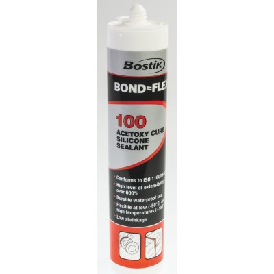 Bostik Sealant White Acetoxy Type Non-Slump Paste 300 ml Cartridge 91363
