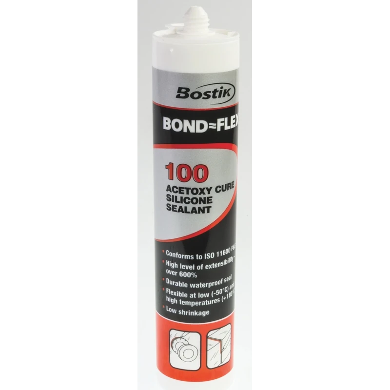 Bostik Sealant White Acetoxy Type Non-Slump Paste 300 ml Cartridge 91363