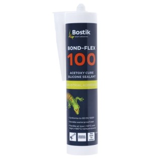 Bostik Bond-Flex 100HMA Transparent Silicone Sealant Non-Slump Paste Cartridge 310 ml 91361