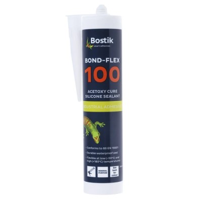 Bostik Bond-Flex 100HMA Transparent Silicone Sealant Non-Slump Paste Cartridge 310 ml 91361