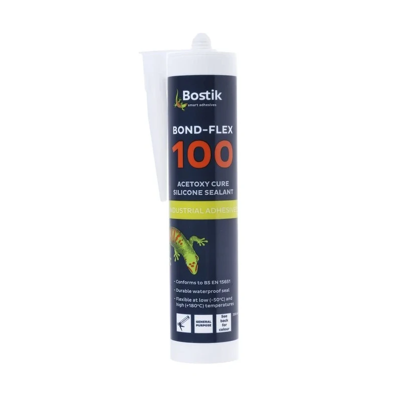 Bostik Bond-Flex 100HMA Transparent Silicone Sealant Non-Slump Paste Cartridge 310 ml 91361