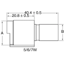 ITT Cannon Circular Connector 7 Contacts Cable Socket Female IP67 Sure Seal Series 120-8551-007