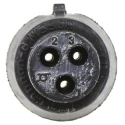 ITT Cannon Mini Sure-Seal Series Miniature Circular Connector 3 Contacts Socket Female Cable IP67 1200V 8A 120-8551-101