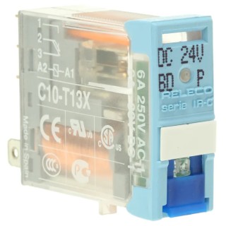 Releco PCB Power Relay 24V dc Coil 6A Switching Current SPDT C10-T13X / DC 24 V