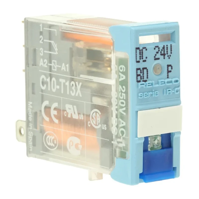Releco PCB Power Relay 24V dc Coil 6A Switching Current SPDT C10-T13X / DC 24 V