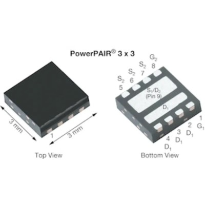 Vishay Siliconix Dual TrenchFET 2 N-Channel Power MOSFET 30 A 30 V Enhancement 8-Pin PowerPAIR 3x3 SiZ350DT-T1-GE3
