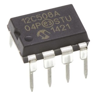Microchip 8-bit PIC Microcontroller PIC12C508A-04/P 4 MHz 0.75kB EPROM 8-Pin PDIP