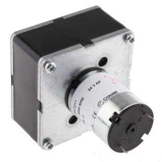 Crouzet Brushed Geared DC Motor 3W 24V DC 5Nm Torque 34rpm Speed 8mm Shaft Diameter Model 82867011