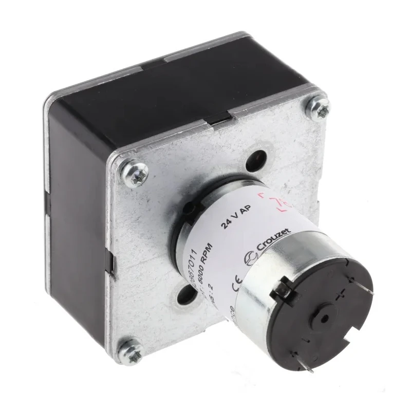 Crouzet Brushed Geared DC Motor 3W 24V DC 5Nm Torque 34rpm Speed 8mm Shaft Diameter Model 82867011