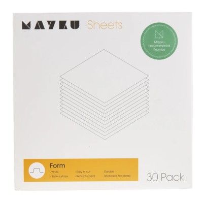 Mayku Sheets 200 x 200 mm Forming Bed Polyethylene Terephthalate-G (PETG) Material MFA180100AA