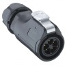 Lumberg Industrial Circular Connector Cable Mount Plug 5 Contacts Male IP67 500V 12A Polymer Housing 0252 05