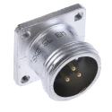 Amphenol Socapex Circular Connector 3 Contacts Panel Mount Plug Male IP67 280V 10A Solder Termination SL EM 13 U