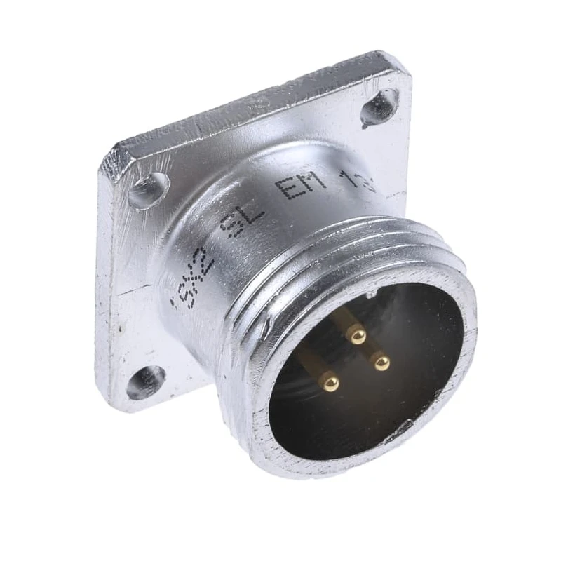 Amphenol Socapex Circular Connector 3 Contacts Panel Mount Plug Male IP67 280V 10A Solder Termination SL EM 13 U