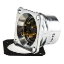 Amphenol Socapex Circular Connector, 5 Contacts, Panel Mount, Socket, Female, IP67, Aluminium Housing, 380V, 25A, SL EF 25 D