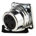 Amphenol Socapex Circular Connector, 5 Contacts, Panel Mount, Socket, Female, IP67, Aluminium Housing, 380V, 25A, SL EF 25 D