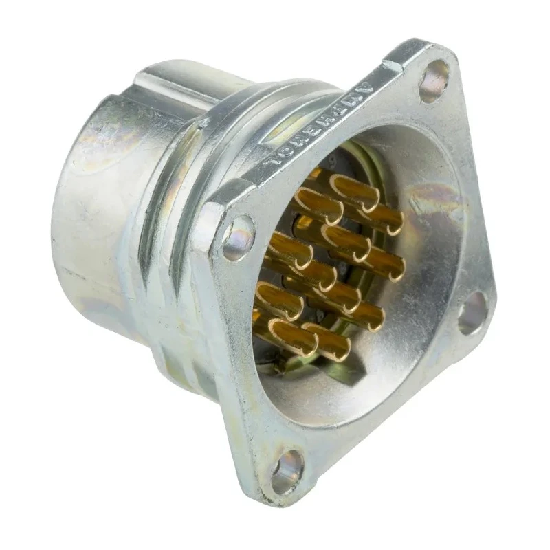 Amphenol Socapex Industrial Circular Connector 12 Contacts Panel Mount Socket Female IP67 Aluminium Housing SL EF 212 AF