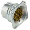Amphenol Socapex Industrial Circular Connector 12 Contacts Panel Mount Socket Female IP67 Aluminium Housing SL EF 212 AF