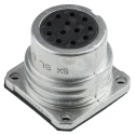 Amphenol Socapex Industrial Circular Connector 12 Contacts Panel Mount Socket Female IP67 Aluminium Housing SL EF 212 AF