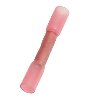 RS PRO Butt Splice Connector Red Insulated Nylon 16 AWG Copper Contact Crimp Termination 178-7184