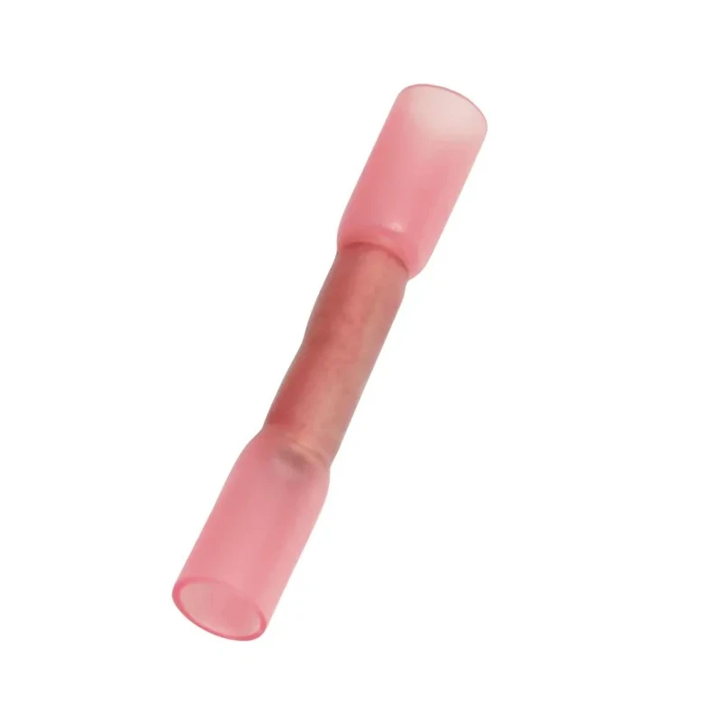 RS PRO Butt Splice Connector Red Insulated Nylon 16 AWG Copper Contact Crimp Termination 178-7184