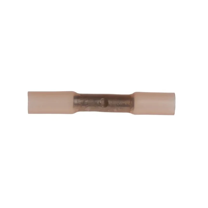 RS PRO Butt Splice Connector Red Insulated Nylon 16 AWG Copper Contact Crimp Termination 178-7184