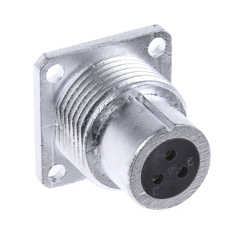 Amphenol Socapex Circular Connector Panel Mount Socket Female 3 Contacts 10A 280V Aluminium Housing IP67 SL61 SL EF 13 U