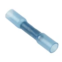 RS PRO Heat Shrink Splice Connector Blue Insulated 14 AWG Nylon Copper Contact Crimp 36mm 178-7185