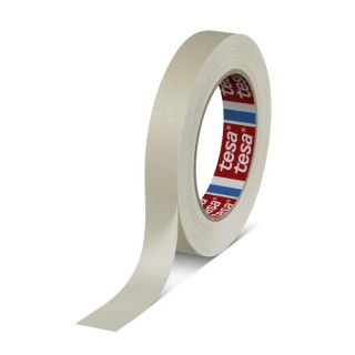 Tesa Masking Tape Crepe Paper Backing Natural Rubber Adhesive 19mm x 50m 0.14mm Thickness 04316-00006-03