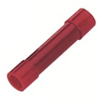 RS PRO Butt Splice Connector, Red, Insulated, 16 AWG, Copper Contact, Polycarbonate Insulation, 25mm Length 178-7202