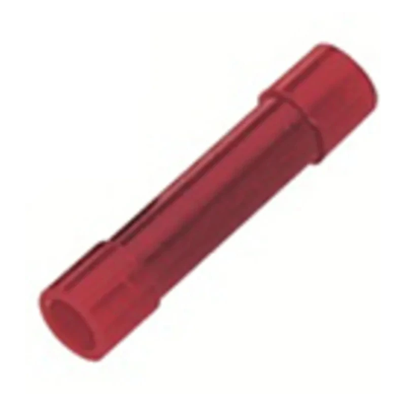RS PRO Butt Splice Connector, Red, Insulated, 16 AWG, Copper Contact, Polycarbonate Insulation, 25mm Length 178-7202