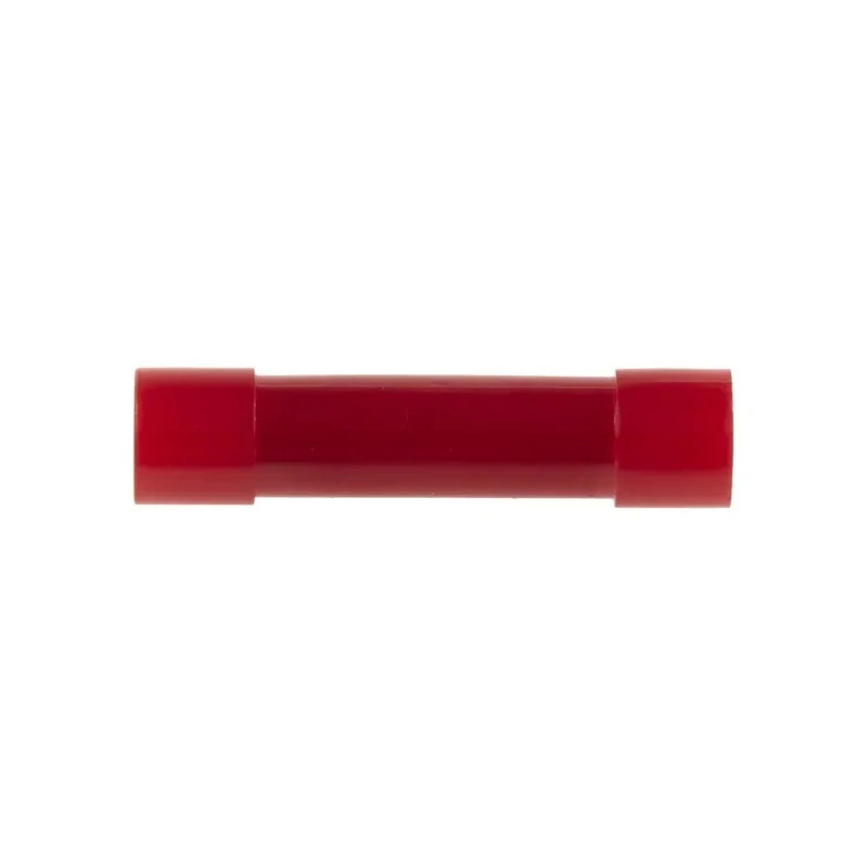 RS PRO Butt Splice Connector, Red, Insulated, 16 AWG, Copper Contact, Polycarbonate Insulation, 25mm Length 178-7202