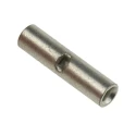 RS PRO Butt Splice Connector Silver Uninsulated Tin Plated Copper Contact 14 AWG 16 mm Length 3.9 mm Diameter 0.8 178-7200