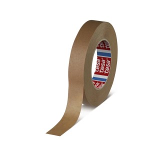 Tesa 4341 Brown Masking Tape Crepe Paper Backed Natural Rubber Adhesive 25mm x 50m 04341-00003-00