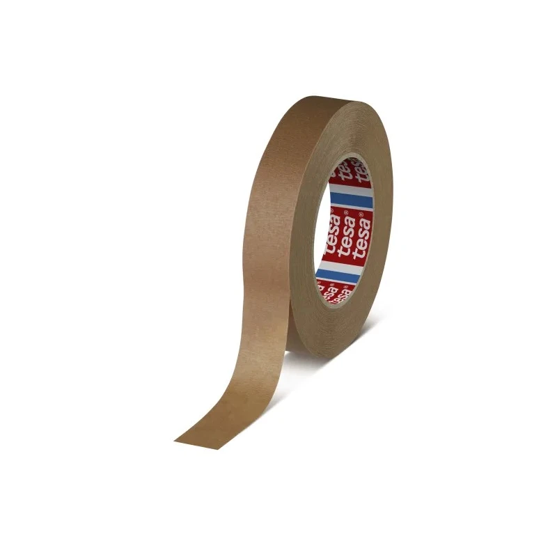 Tesa 4341 Brown Masking Tape Crepe Paper Backed Natural Rubber Adhesive 25mm x 50m 04341-00003-00