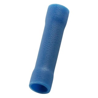 RS PRO Blue Insulated Butt Splice Connector, Vinyl Insulation, 14 AWG, 24.6mm Length 178-7229