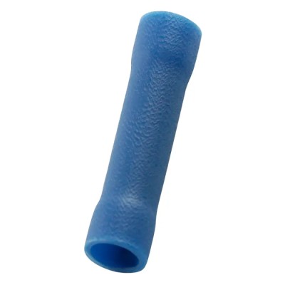 RS PRO Blue Insulated Butt Splice Connector, Vinyl Insulation, 14 AWG, 24.6mm Length 178-7229